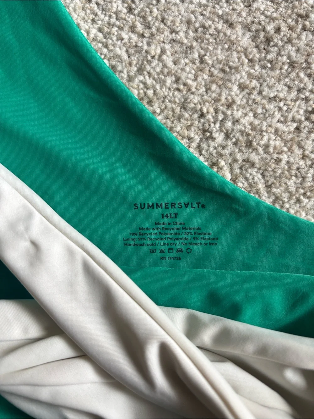 Summersalt The Long Torso Sidestroke - Seaweed & Seaglass & White Sand